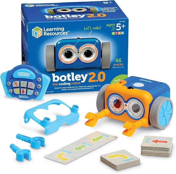 Learning Resources Botley 2.0 The Coding Robot,Educational, Screenless Early Coding Toy, Gifts for Boys and Girls, 5 Years Old