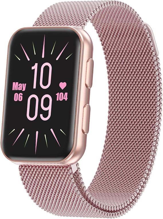 MorePro Health Fitness Tracker for Women Men, 24/7 Heart Rate Blood Pressure & Oxygen Monitoring, Sleep Tracker, 100+ Sport Modes Smart Watch, IP68 Waterproof, 2 Bands, Compatible Android iOS
