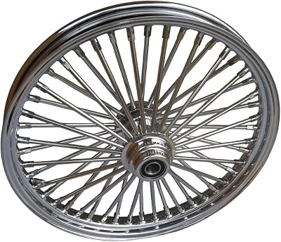 21x2.15 CHROME FAT 48 SPOKE SD FRONT WHEEL HARLEY FXST 2000-07 FXDWG 2000-07