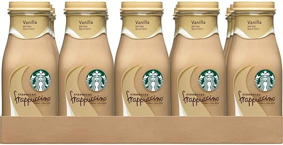 Starbucks Frappuccino, Vanilla, Glass Bottles, 9.5 Fl Oz (15 Count)