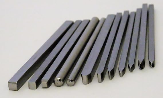 Bezel Chasing & Repousse Round, Rectangle, Square, Etc Tools 12 Pc Set