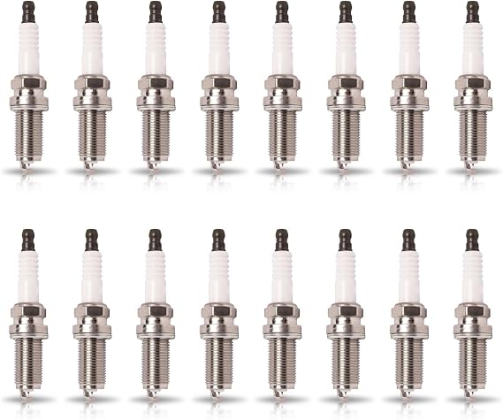 ENA Iridium Platinum Spark Plugs Compatible with Dodge Chrysler Jeep Ram 1500 2500 3500 Challenger Charger Durango 300 4.7 6.4 5.7 V8 HEMI 2008 2009 2010-2025 Replacement for 5018 LFR5AGP Pack of 16