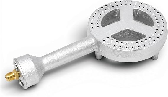 GasOne High Pressure Cast-Iron Burner Head with Brass Fitting Orifice (50250.0)