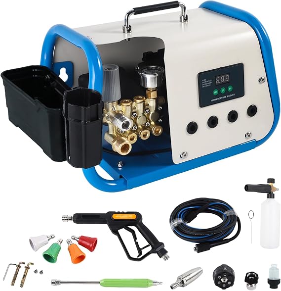 Yoking Electric Pressure Washer, Max 2200 PSI, 3.2 GPM, Triplex Pump