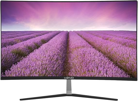 23.8-Inch Curved LCD Gaming Monitor, Desktop Computer Display, Widescreen