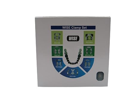 Wise Instruments Dental Rubber Dam Clamp Set of 7 Endodontic Clamps