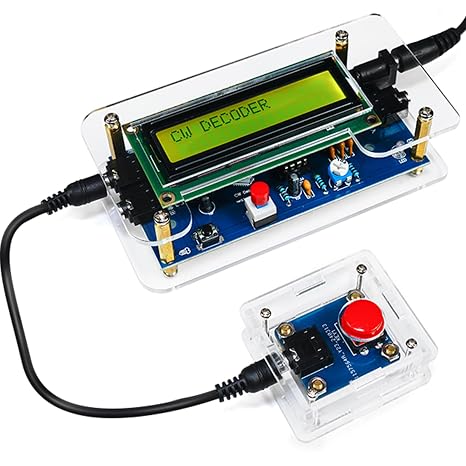 EIELE Soldering Practice Kit Morse Code Decoder CW Morse Code Practice CW Audio Input Excellent Soldering Practice Project Ideal for School Teaching and Beginners (Requires Soldering)