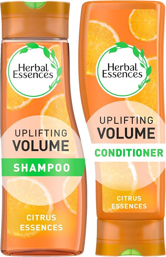 Herbal Essences Uplifting Volume Set Shampoo & Conditioner for a Full Volume Boost with Sweet Orange Scent. Bundle with Exclusive Beauty Tips Sheet.