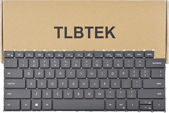 TLBTEK Backlight Keyboard Replacement Compatible with Dell XPS 15 9500 P91F 9510 9520,XPS 17 9700 P92F 9710,Precision 5550 5560 5750 5760 Series Laptop Black