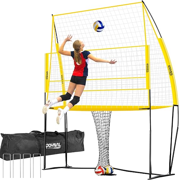 SPOYNAL Volleyball Training Equipment, Adjustable Height Practice Net