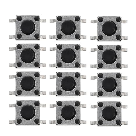 Tactile Push Button Switch Assortment Kit 100pcs for Projects