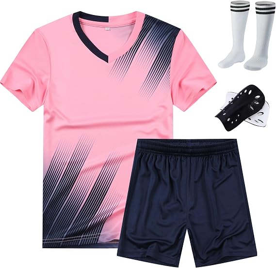 Children's football uniform set, boys and girls training short-sleeved youth team uniform for kids