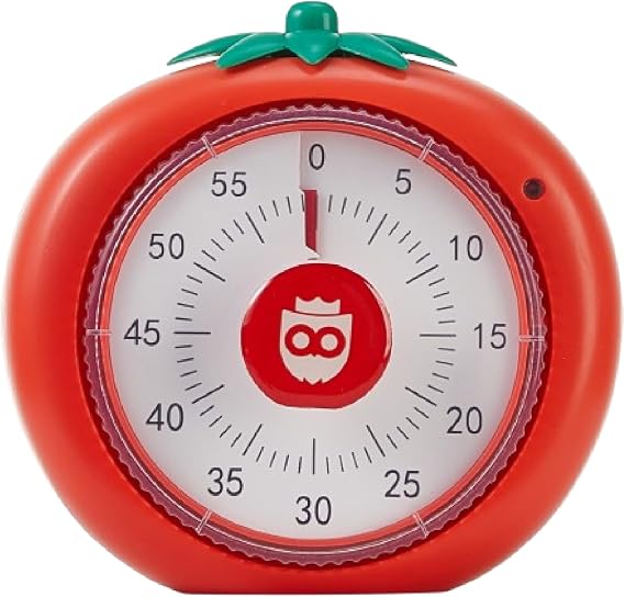 60-Min Pomodoro Timer for Classroom, Office & Kitchen Use