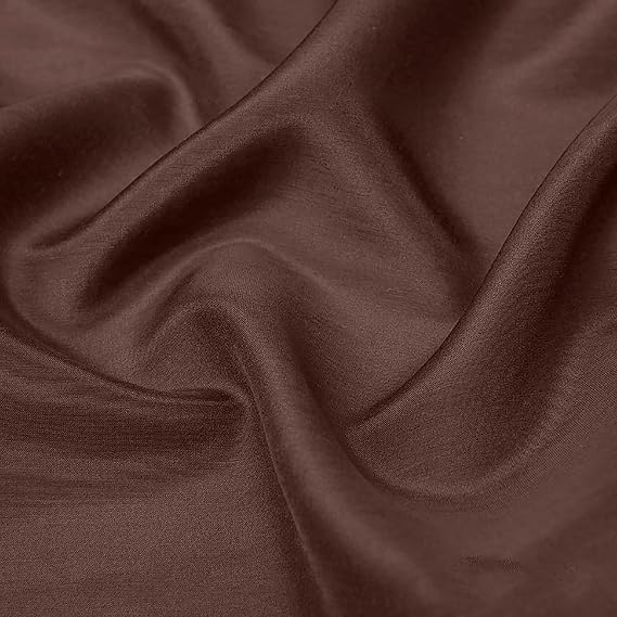 Byitre 12mm Silk Cotton Blend Fabric 55" Wide Sewing Apparel Material