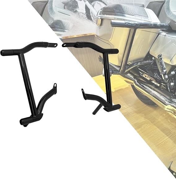 Motorcycle Saddle Bag Guards Crash Bars Fits for Harley Touring Street Glide Road King Electra Glide (for 1996-2008 Touring)
