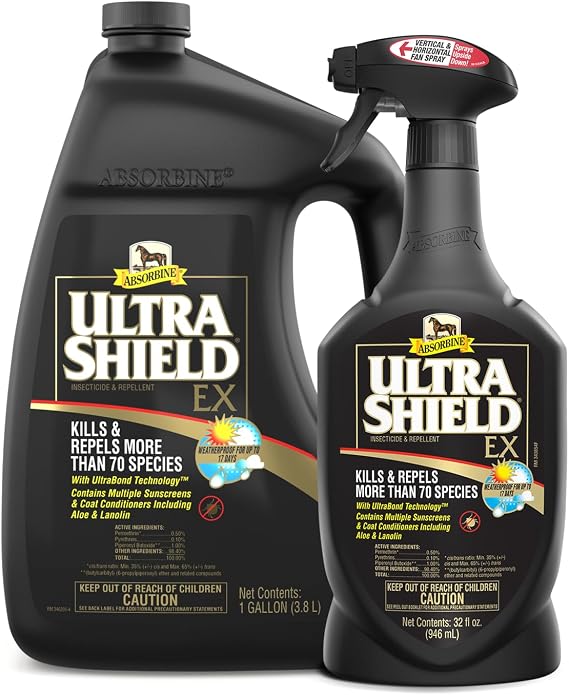 Absorbine UltraShield EX Insecticide & Repellent, Combo Pack Sprayer+Gallon