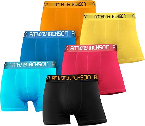 Anthony Jackson Lycra 6-Piece Box Premium Men's Boxer Color