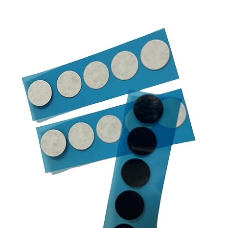 Double-Sided Carbon Conductive Tape for SEM and EDS - 12mm Diameter, High Conductivity, Smooth Surface(5pcs)