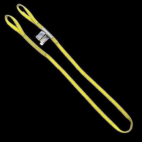 LIFTEX - Trusted Since 1955 | Polyester Lifting Sling | 1" x 3', 2-Ply Flat Eye (3200lbs Vertical, 2560lbs Choker, 6400lbs Basket) | Made in USA | Lifting Rigging Moving Towing Hoisting