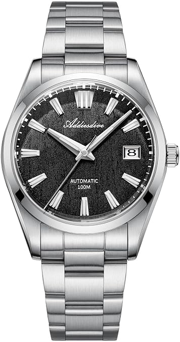 ADDIESDIVE AD2075 39mm Automatic Watch, Bark Dial, Sapphire Crystal