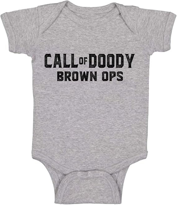 Call Of Doody Brown Ops - Funny Baby Essentials Bodysuit - Baby Outfit Funny Newborn Clothes