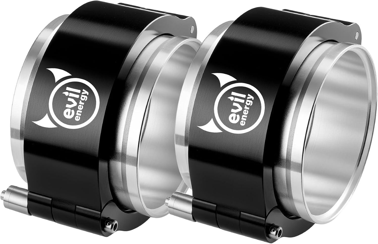 EVIL ENERGY V Band Aluminum, Quick Release V Band Clamp with Flange Intake Intercooler Pipe Clamp 1, 2.5