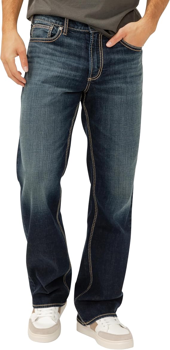 Silver Jeans Co. Men's Zac Relaxed Fit Straight Leg Jean - Legacy