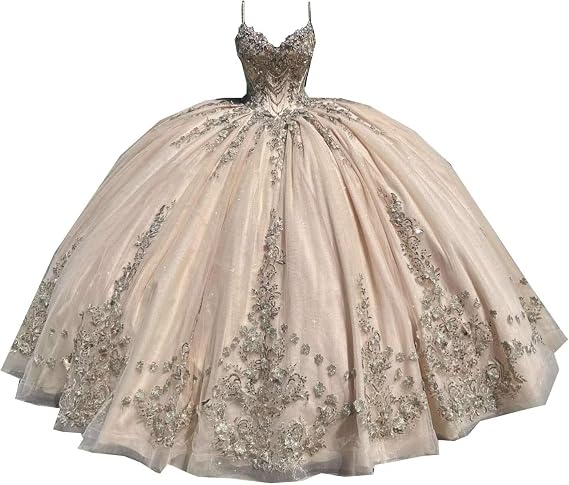 Ball Gown Wedding Dresses Sweeteart with Train Gold Embroidered Corset Prom Formal Dress 2026
