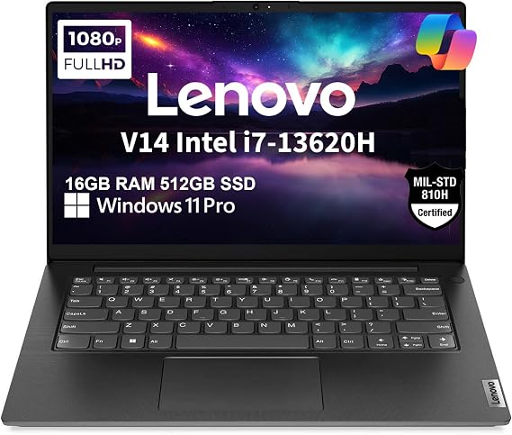 Lenovo V14 Gen 4, 14" FHD Laptop, Intel i7-13620H, 16GB RAM, 512GB SSD