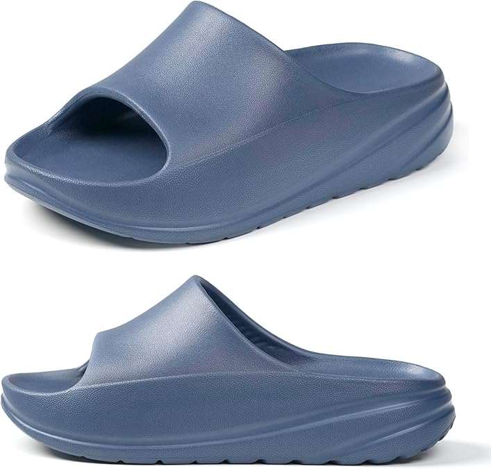 Mens/Womens Sandals Recovery Slides with Arch Support Comfort Lightweight Cloud Pillow Feeling Slippers