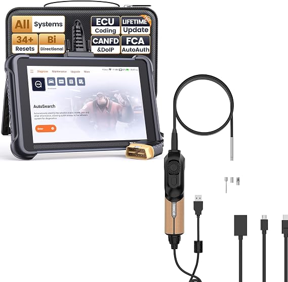 THINKCAR THINKSCAN 689 Bidirectional Scan Tool and TES102 Borescope Camera