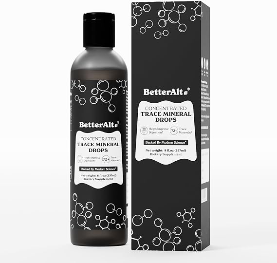 Better Alt Concentrated Trace Mineral Drops |Contains 72+ Minerals| Lab-Tested for Purity | Aids Muscle Recovery and Boosts Energy | 2-Month Pack with 96 Servings