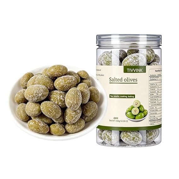 Dried Salted olives12.34oz,olive fruit,dried Olive,candied olive fruit