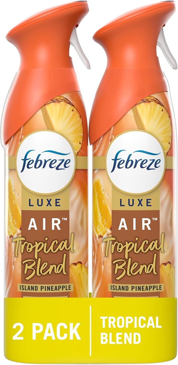 Febreze Air Freshener Spray, Odor-Fighting Room Spray, Tropical Blend Scent, 8.8oz, 2 Count