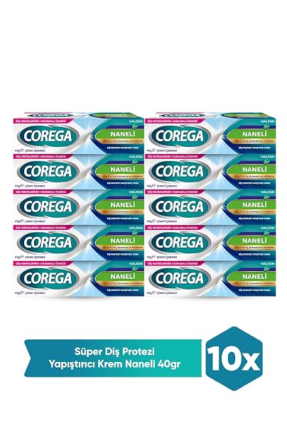 Corega Süper Protez Yapıştırıcı Krem 40 Gr X10 Adet