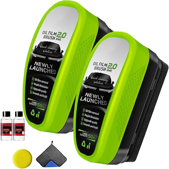 Glass Cleaner, Wind Shield Cleaner, Automotive Oil Film Cleaning Brush, Oil Film Cleaning Brush for Car Windows