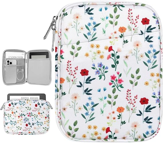 Dadanism 6-7 Inch Sleeve Case for Kindle and eReader, Blooming Bouquet
