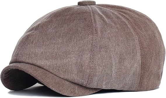 Newsboy Cap for Men and Women, Cotton Beret Hat