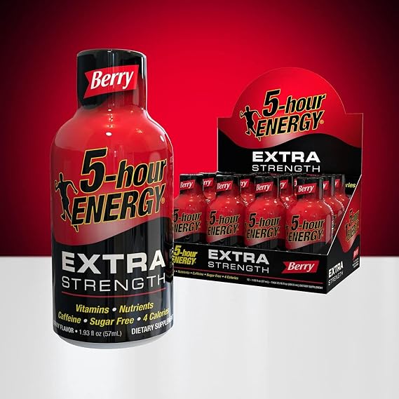 5-Hour Energy, Extra Strength, Berry, 1.93 Fl Oz, 12Count
