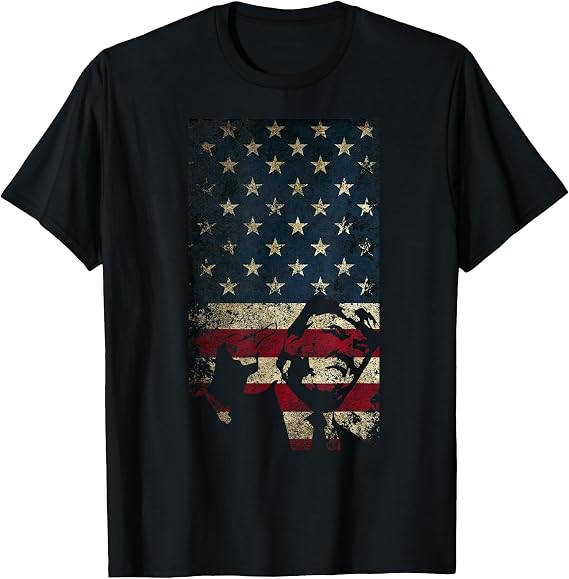 Trump American Flag Patriotic Jersey Politics USA T-Shirt