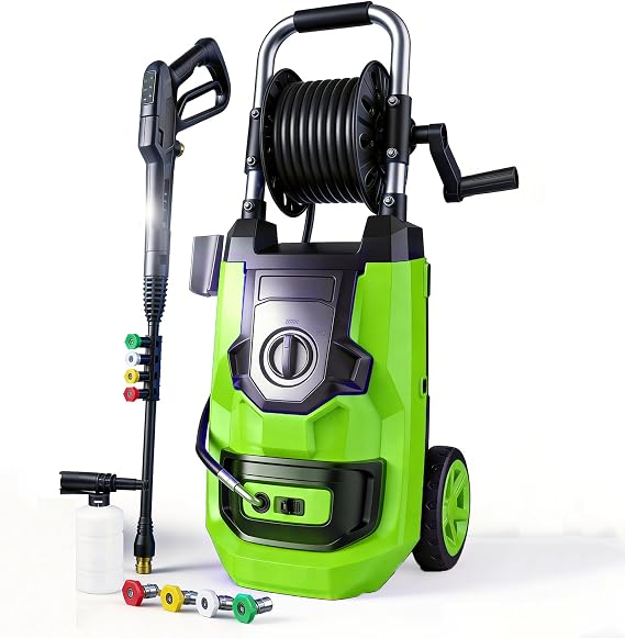 5000 PSI Electirc Pressure Washer, 3 Levels Pressure Adjustable