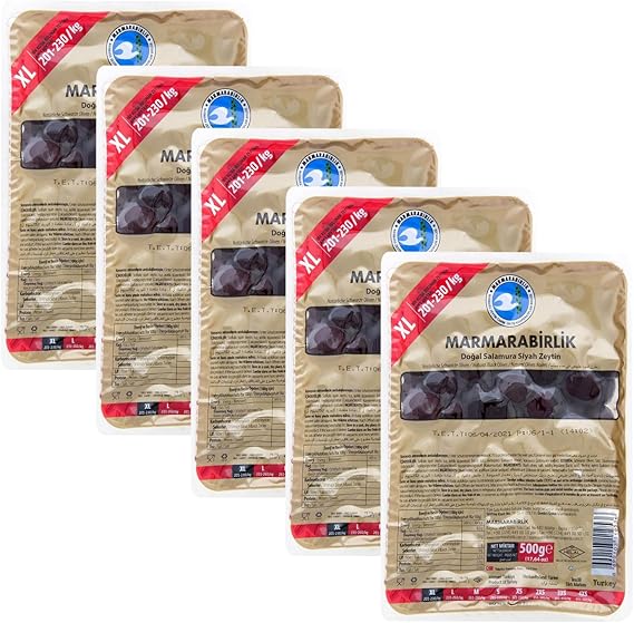 Marmarabirlik Mega Zeytin 500 G 201-230 Ad/kg x 5 Adet