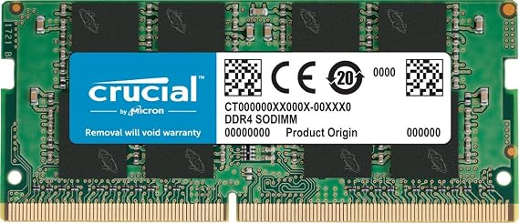 Crucial 8GB, 260-pin SODIMM, DDR4 PC4-21300,