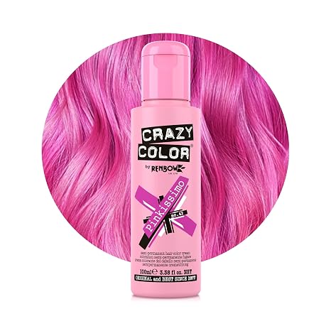 Renbow Crazy Color Semi Permanent Hair Color Cream Pinkissimo No.42 100ml