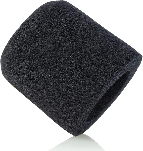 LEFXMOPHY MV7 Pop Filter,Mic Foam Cover Replacement for Shure MV7 MV7X USB Podcast Vocal Microphone Windscreen, Noise-cancellation Screen