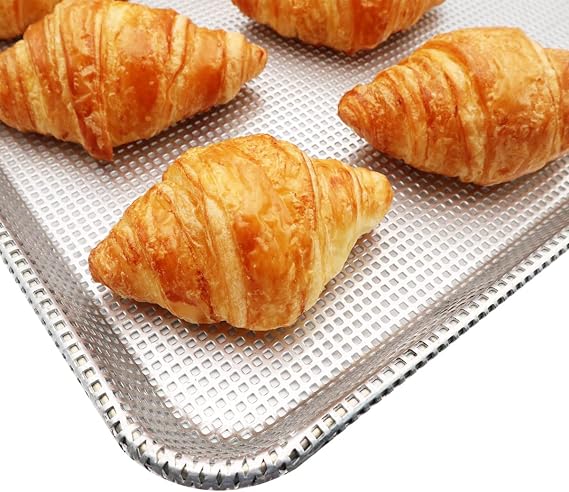 Aluminum Sheet Pan For Baking (9.5x13 inch Whole Perforated)