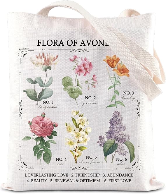 FOTAP Flora Of Avonlea Inspire Tote Bag Bookish Gift Novel Inspire Handbag Fan Gift
