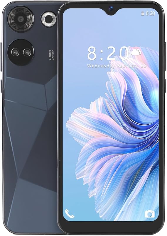 SENECESLI Experience Big Screen C20 Pro-Mobile Phone 2400x3200 8GB 64GB for Gaming, Video Streaming, Suitable for All Ages (Black)