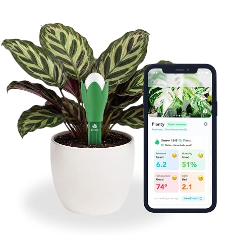 Flora AI Pod, Smart Plant Monitor, Soil Moisture Meter for Plants