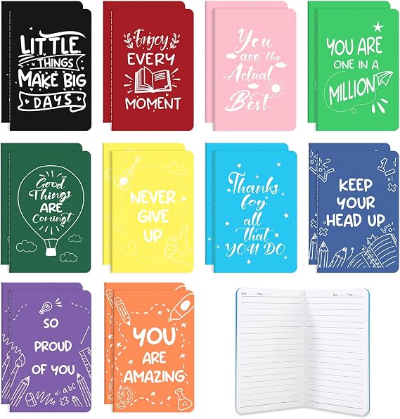 Yoosso 20 Mini Notebooks, 5.5 x 3.5 in, Back to School Supplies